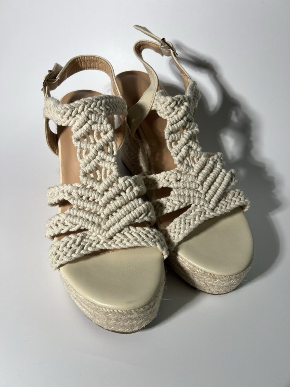 Sopends Crochet Espadrille Wedge Sandals Women’s US 8.5 EU 39